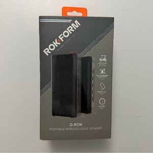 Rok Form Speaker G-ROK Portable Wireless Frost Creek Golf Course Logo Black
